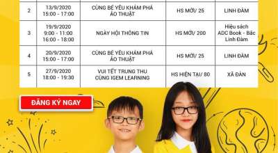 Cập nhật các hoạt động sự kiện dành cho học sinh tại IGEM LEARNING vào tháng 9
